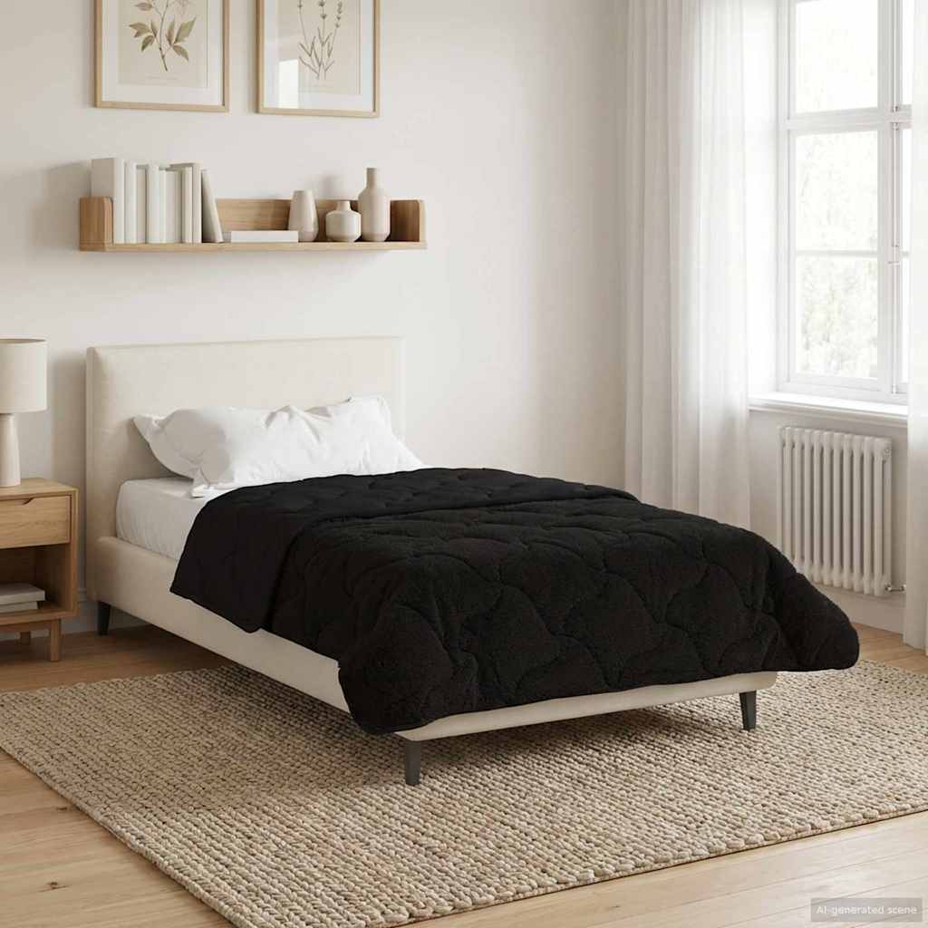 Duvet de ano inteiro colchonete preto 135 x 200 cm