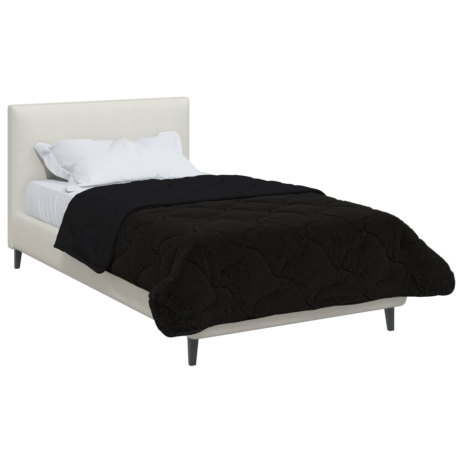 Duvet de ano inteiro colchonete preto 135 x 200 cm