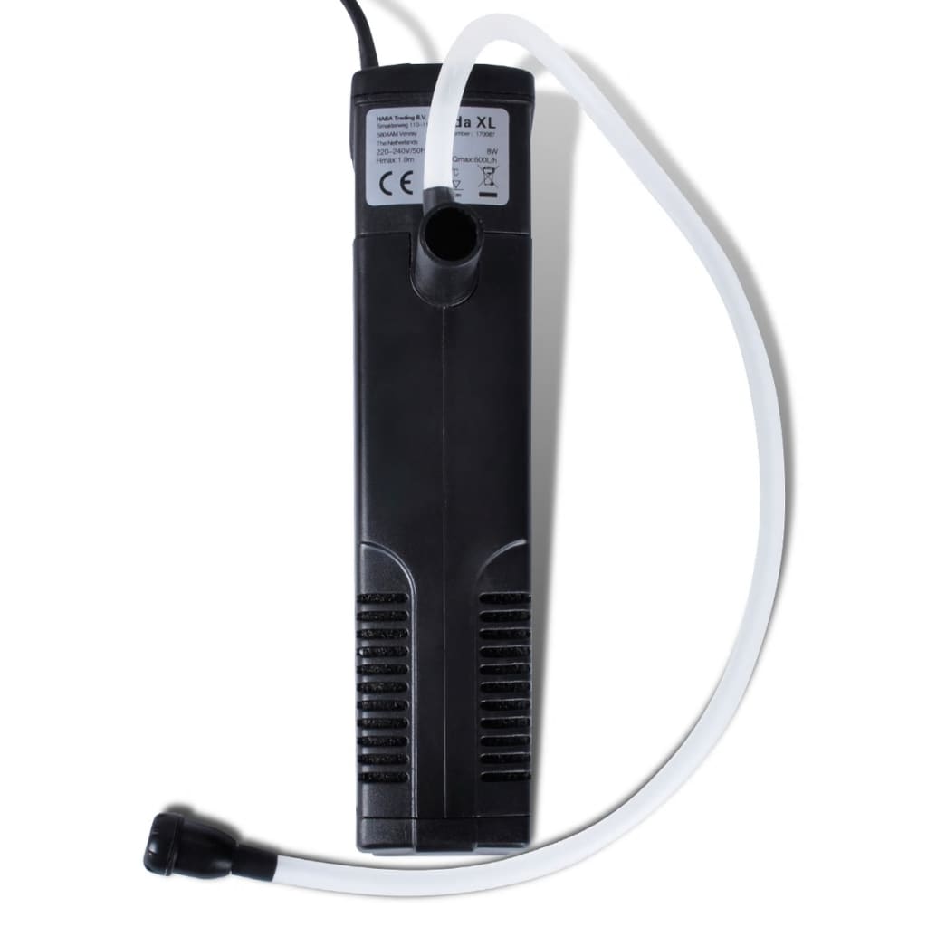 Bomba de aquario com filtro carbono ativo 600 l/h