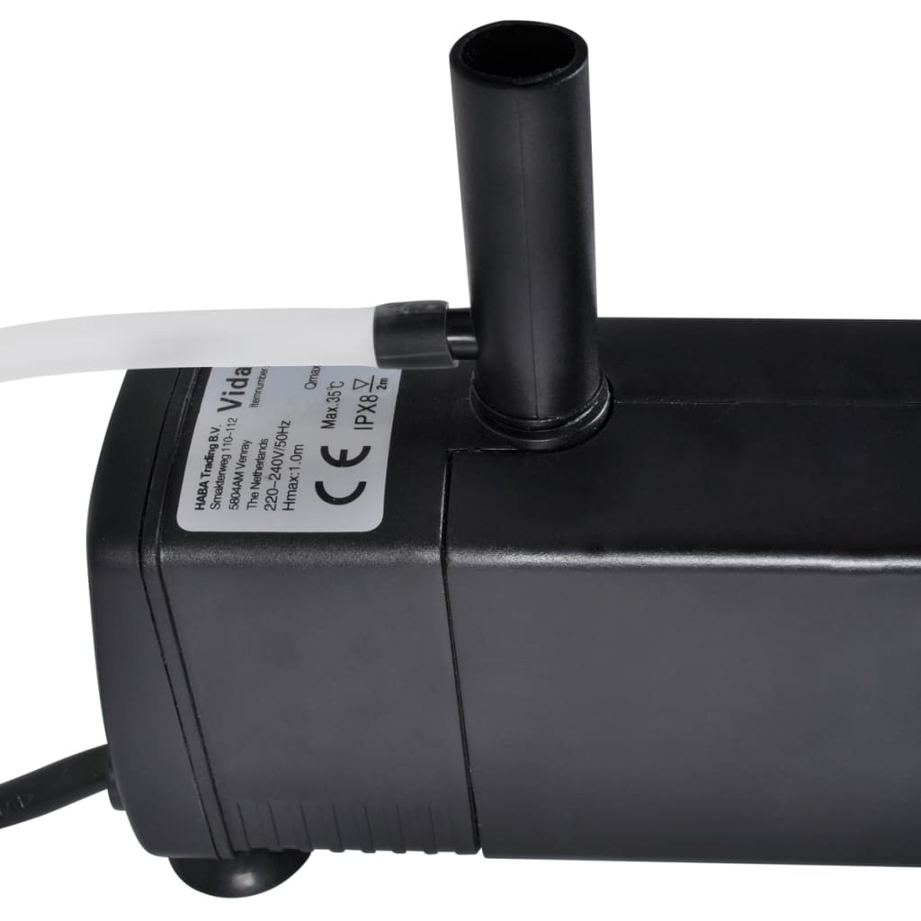 Bomba de aquario com filtro carbono ativo 600 l/h