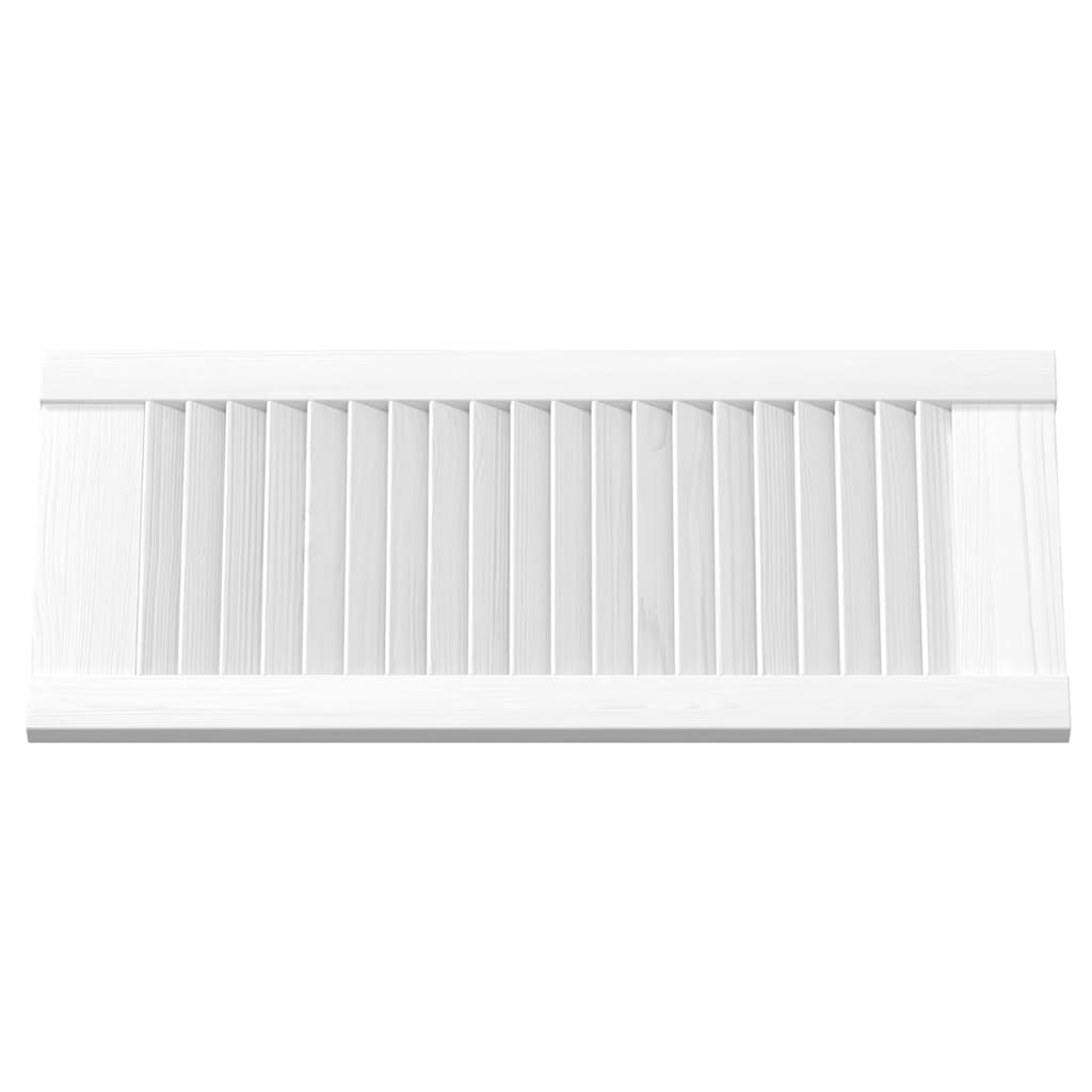 Porta de armário com design de persiana 61,5x29,5 cm branco