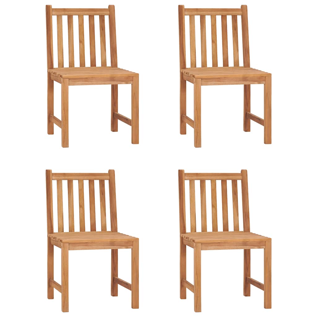 Conjunto de jantar de jardim de 5 peças, 140x80 cm, madeira de teca maciça