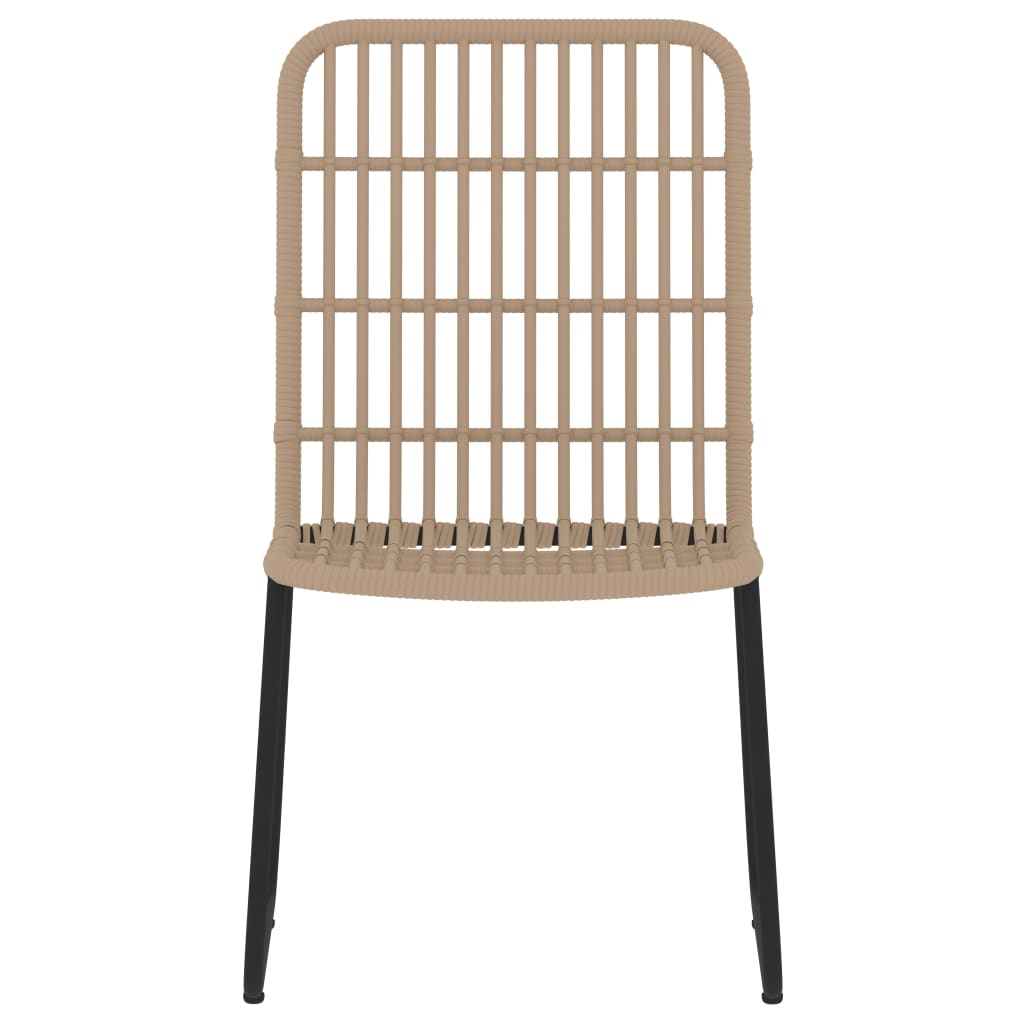 5 Pcs conjunto de jantar para jardim cor de carvalho