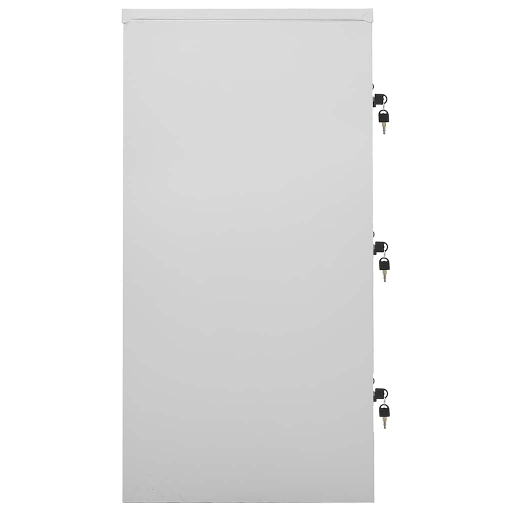 Cacifos 5 pcs 90x45x92,5 cm aço cinzento-claro e azul