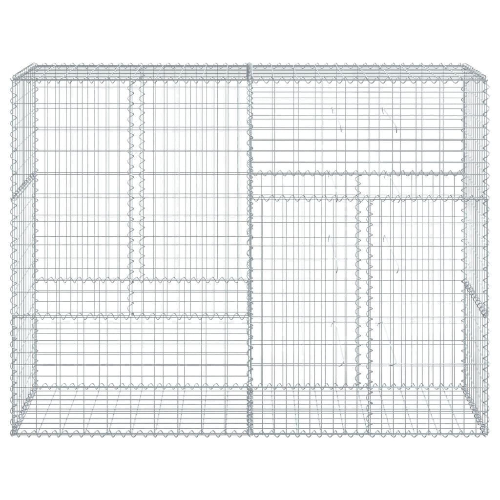 Cesto gabião com cobertura 200x50x150 cm ferro galvanizado