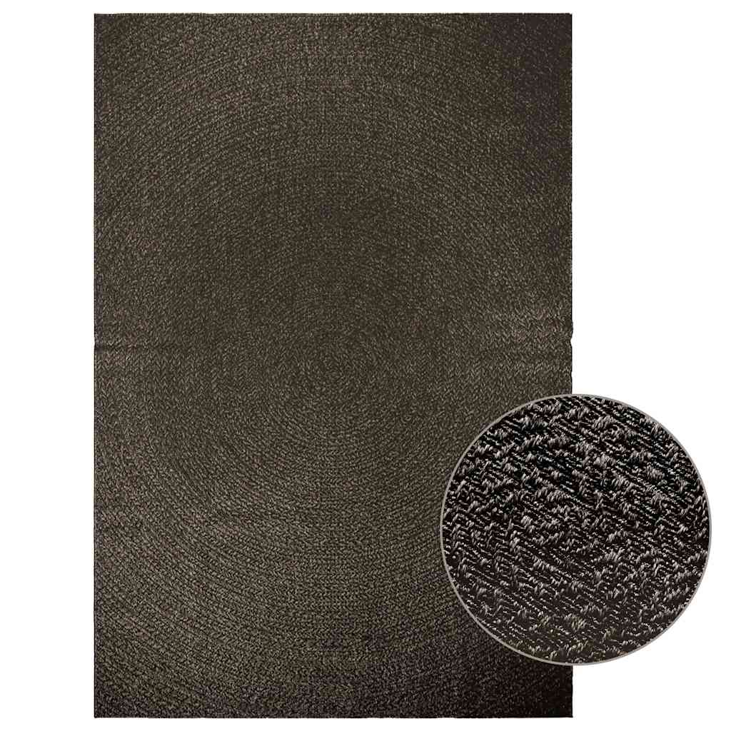 Tapete zizur antracite 200x290 cm aspeto juta interior exterior