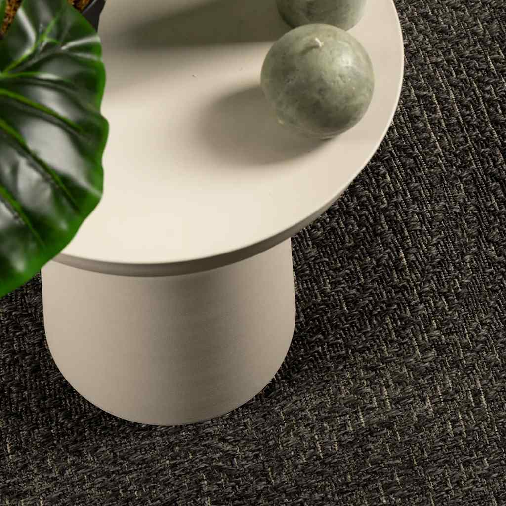 Tapete zizur antracite 200x290 cm aspeto juta interior exterior