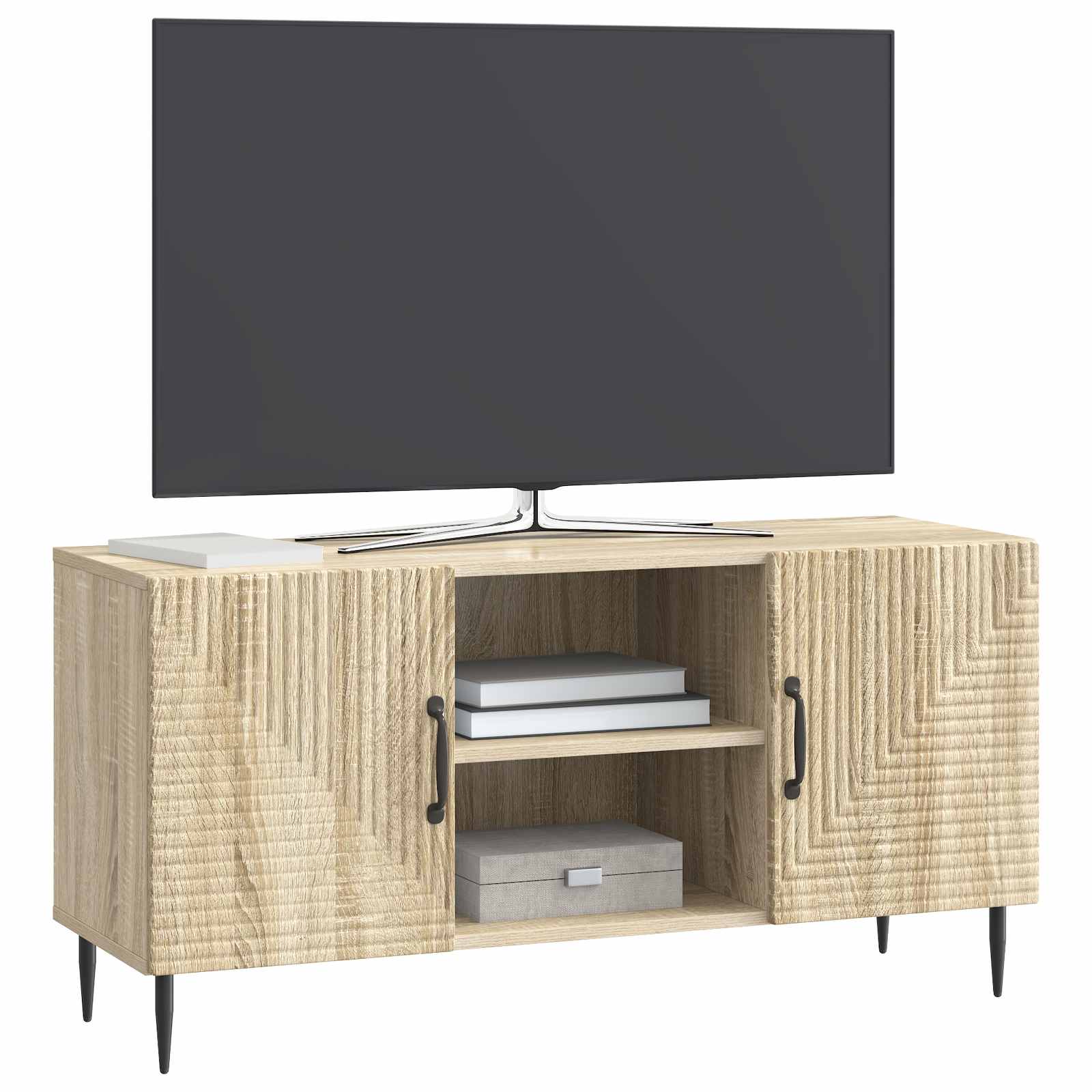 Gabinete para TV carvalho sonoma 102 x 34,5 x 50 cm