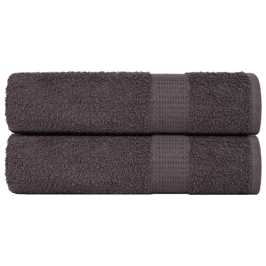 Toalhas de mãos frogn 2 pcs 50x100 cm 360 g/m² antracite