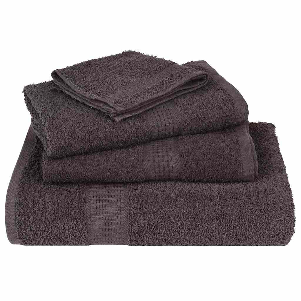 Toalhas de mãos frogn 2 pcs 50x100 cm 360 g/m² antracite