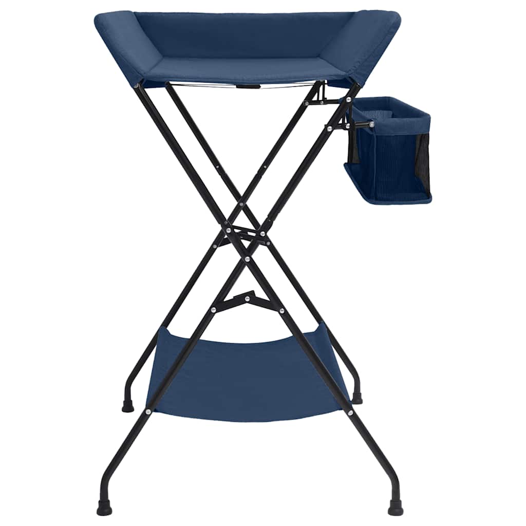 Mesa muda-fraldas ferro azul-marinho