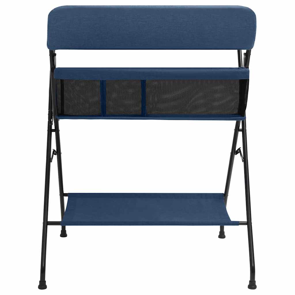 Mesa muda-fraldas ferro azul-marinho