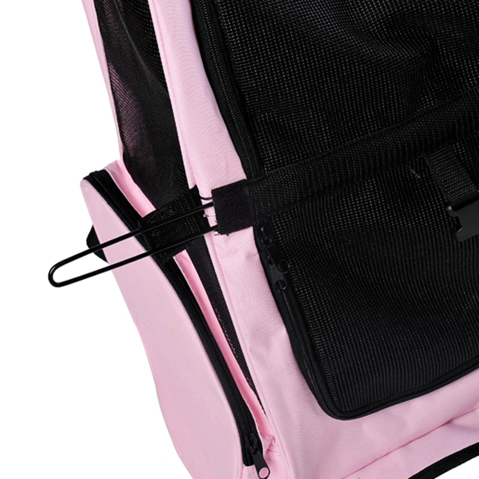 Transportadora 2 em 1 para Animais de Estimação Mochila ou Carrinho de Viagem para Cães e Gatos com 2 Rodas Alça Retrátil de Alu
