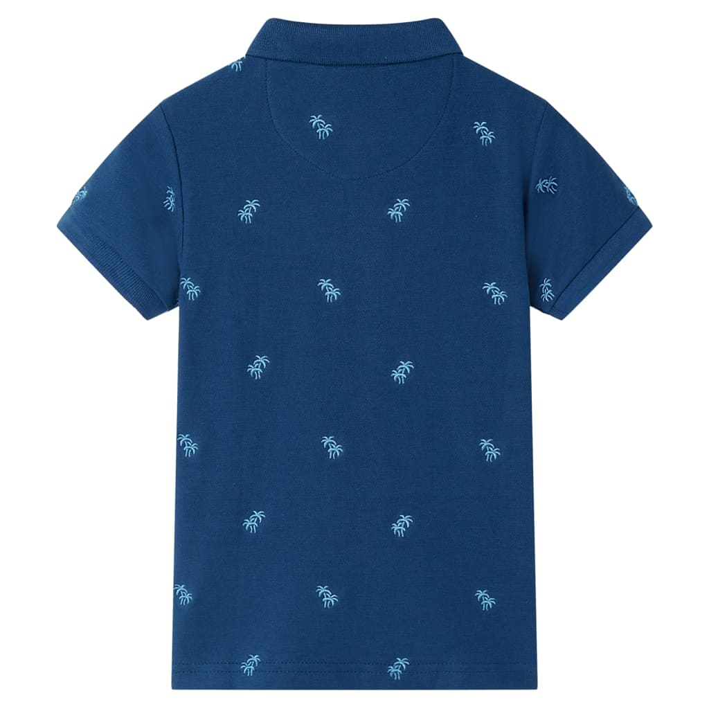Polo para criança azul-escuro 116