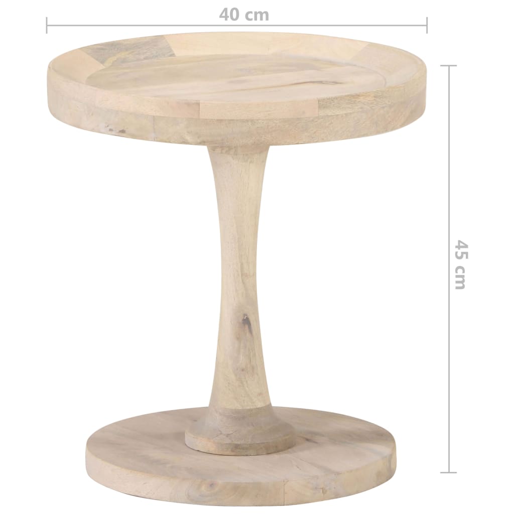 Mesa de apoio ø40x45 cm madeira de mangueira maciça