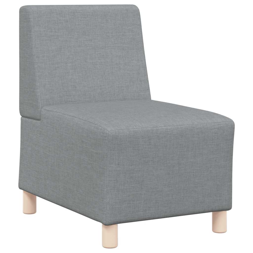 Poltrona sem braços tecido 55 cm cinzento-claro