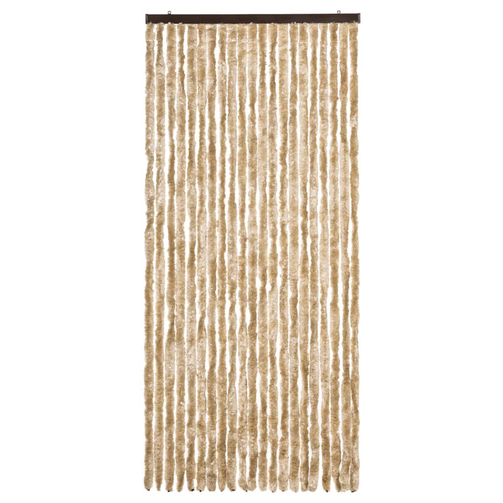 Cortina anti-insetos 90x200 cm chenille bege
