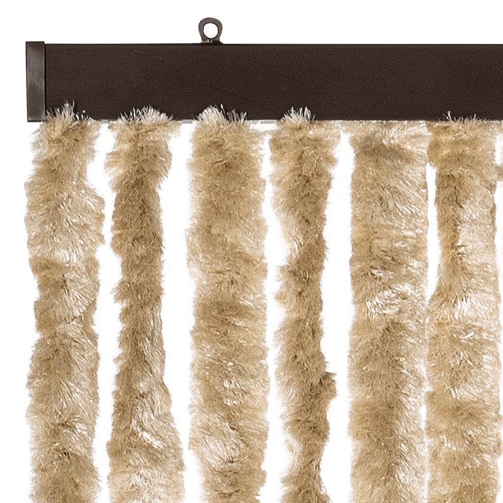 Cortina anti-insetos 90x200 cm chenille bege