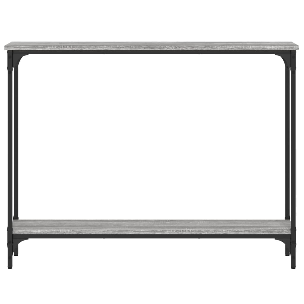 Mesa consola 100x22,5x75cm derivados de madeira cinzento sonoma