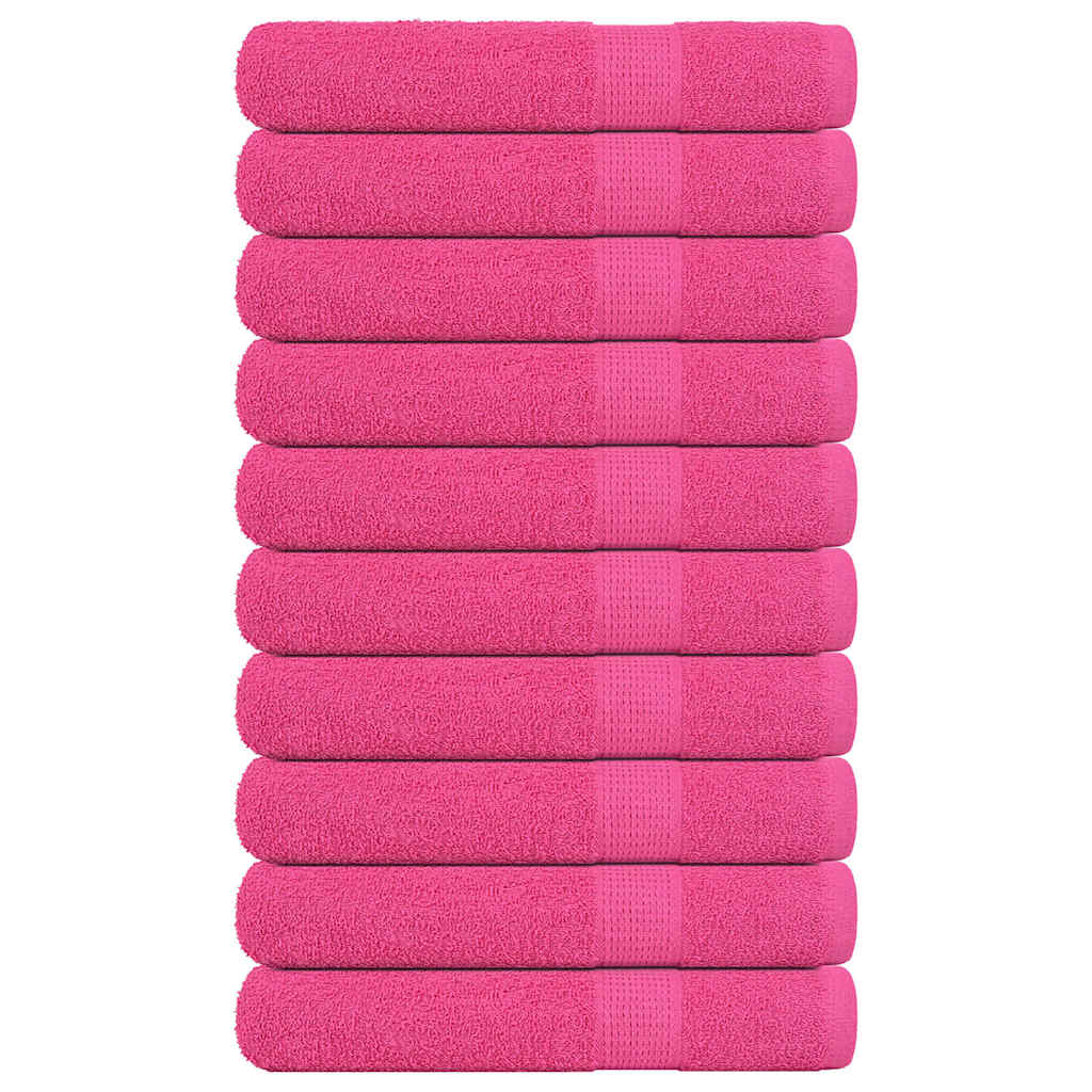 Toalhas frogn 10 pcs 100x200 cm 360 g/m² rosa