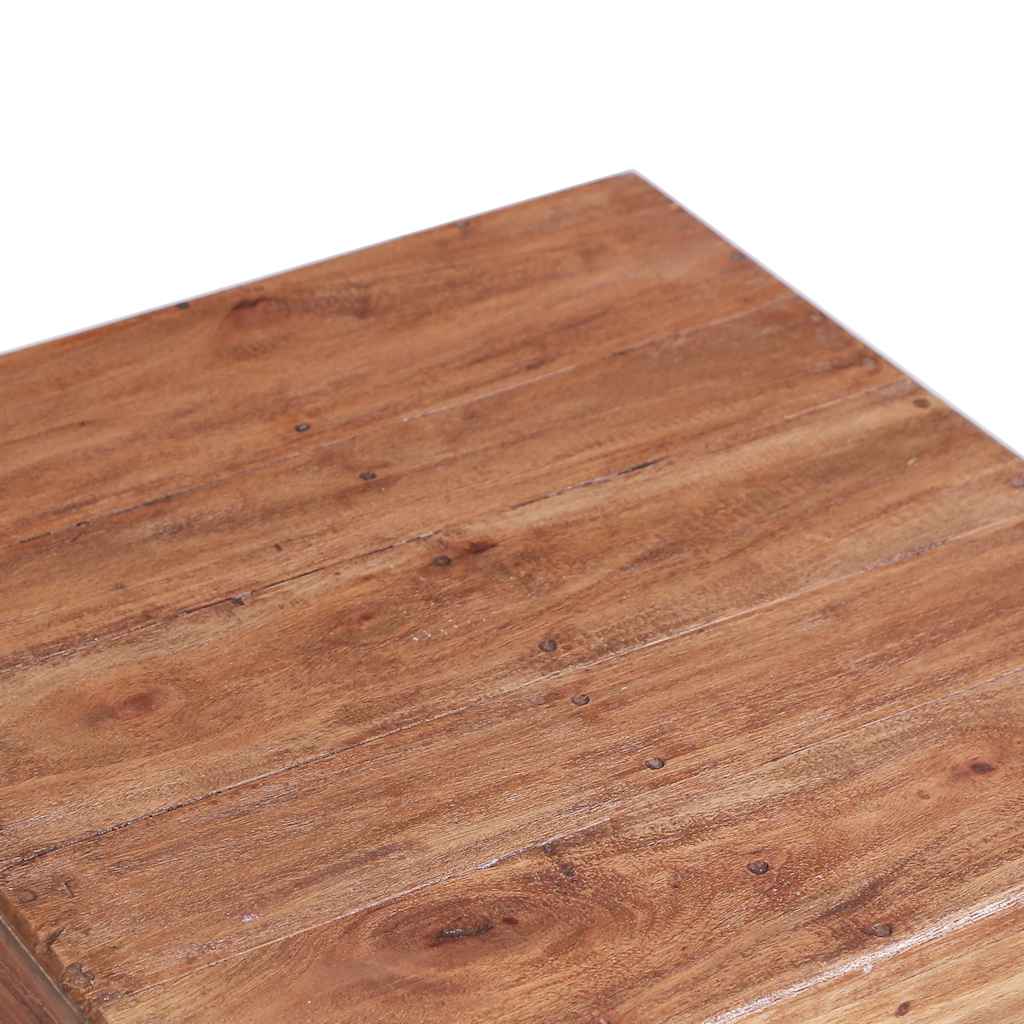 Mesa de centro 53x50x50 cm madeira de mogno maciça