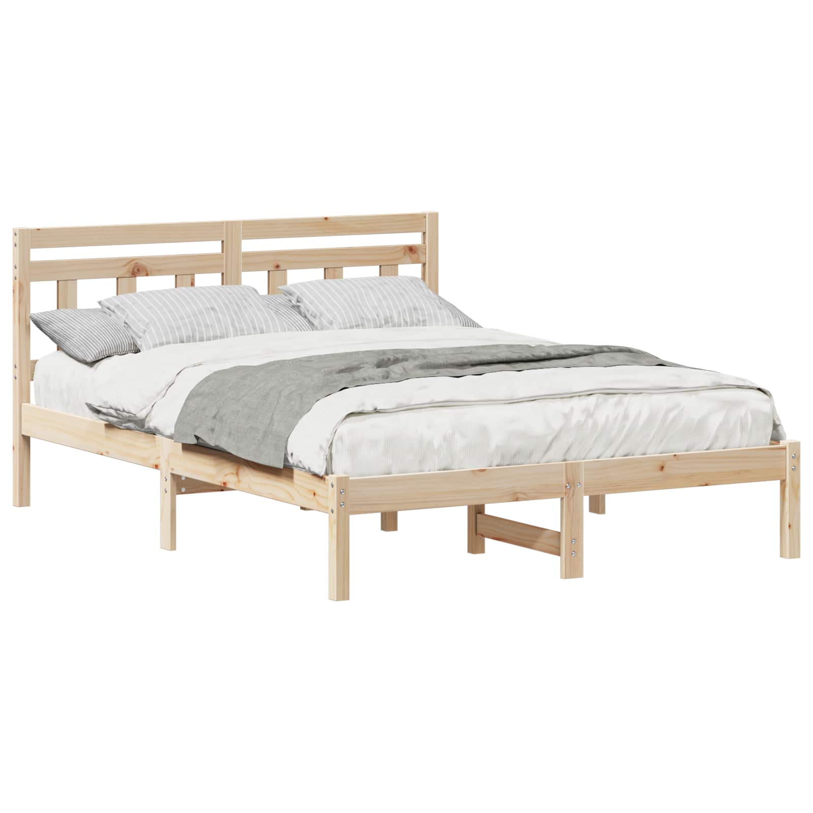 Estrutura da cama castanho 140 x 190 cm