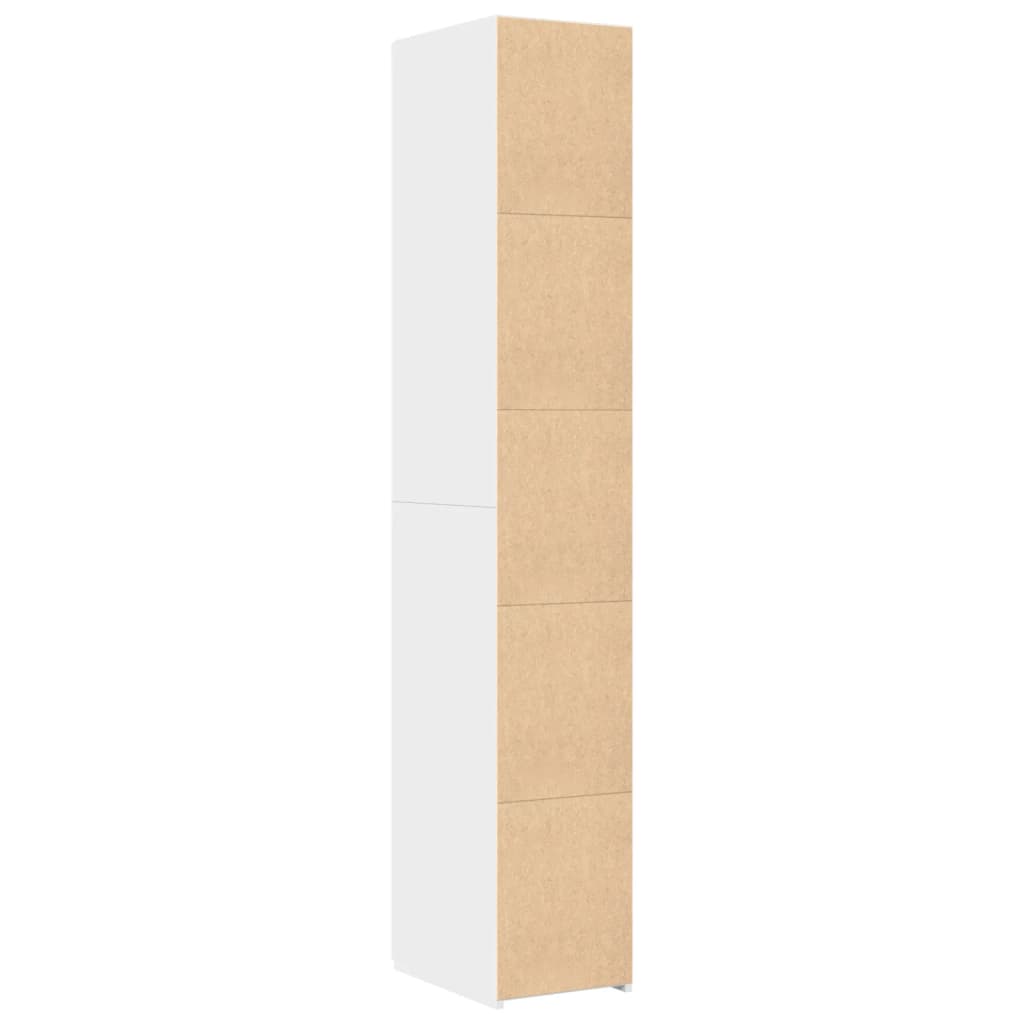 Armário alto 30x42,5x185 cm derivados de madeira branco