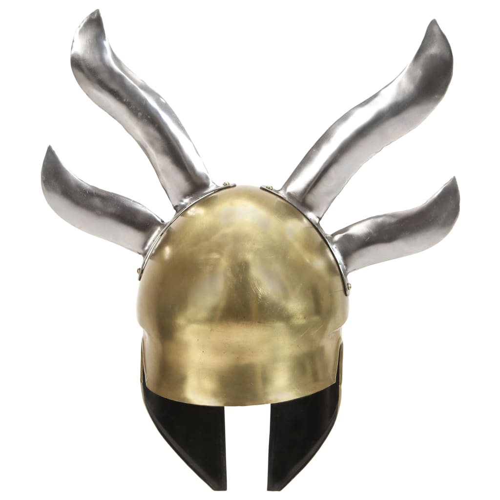 Capacete de soldado grego réplica larp aço bronze