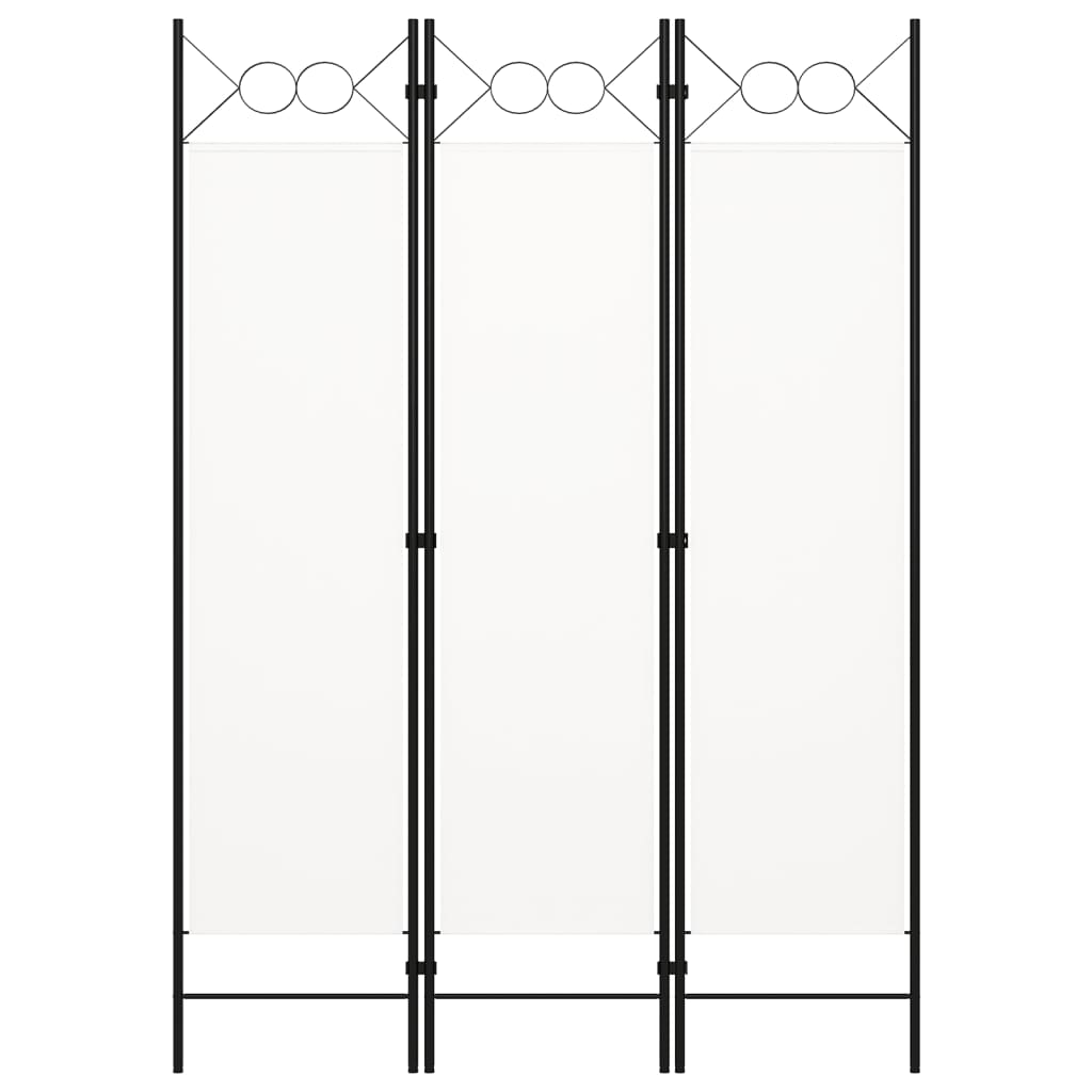 Divisória de quarto com 3 painéis 120x180 cm branco