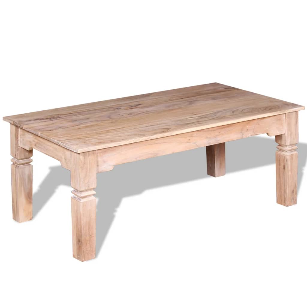 Mesa de centro em madeira de acácia 110x60x45 cm