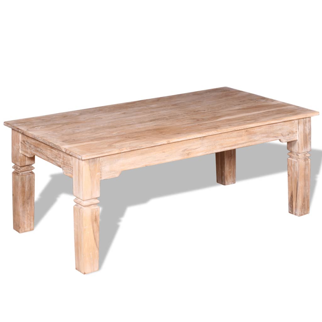 Mesa de centro em madeira de acácia 110x60x45 cm