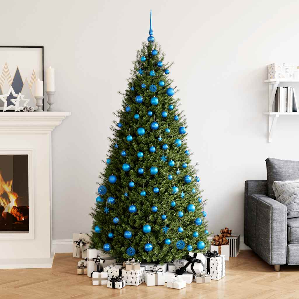 111 Pcs conjunto de enfeites de natal poliestireno azul