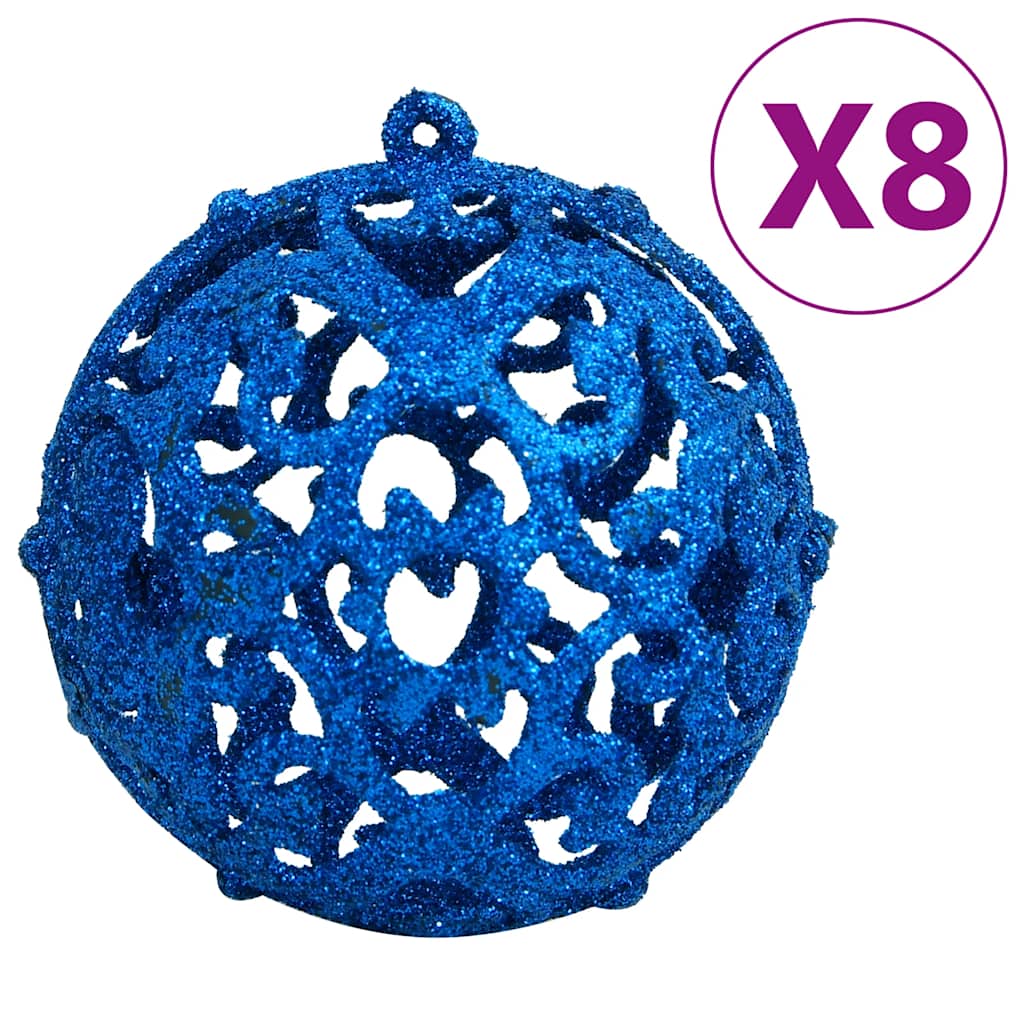 111 Pcs conjunto de enfeites de natal poliestireno azul