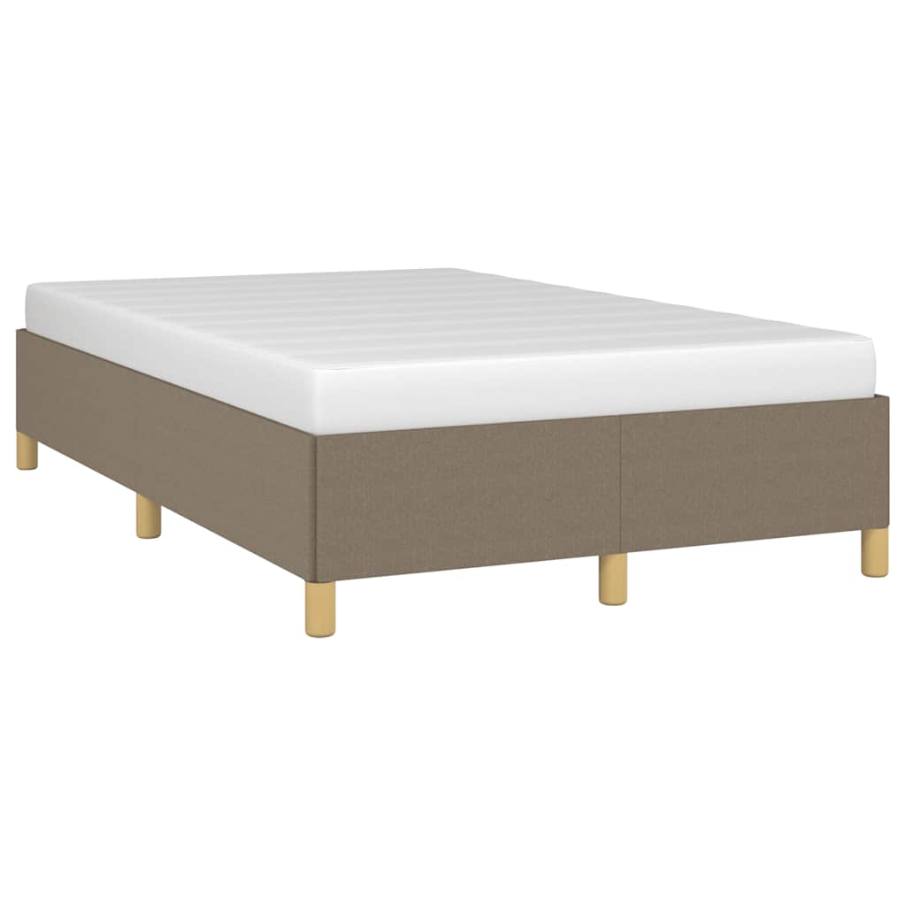 Estrutura de cama sem colchão 120x190cm tecido cinzento