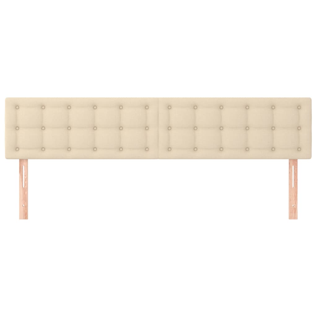 Cabeceiras creme 200x5x78/88 cm tecido