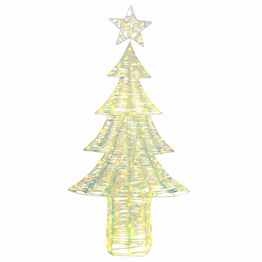 Árvore de natal com 240 leds branco quente 181 cm PET