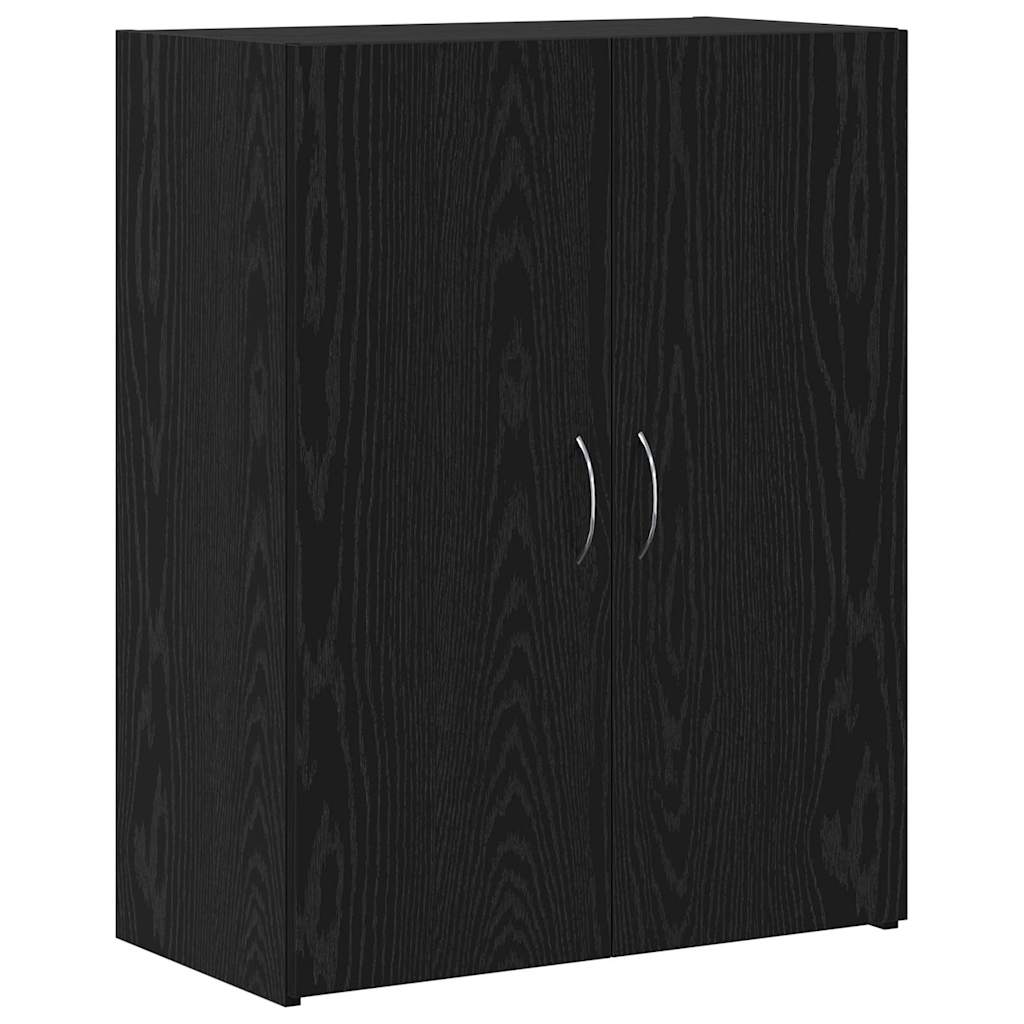 Armário de escritório carvalho preto 70 x 32 x 77.5 cm
