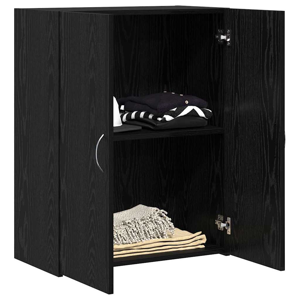 Armário de escritório carvalho preto 70 x 32 x 77.5 cm
