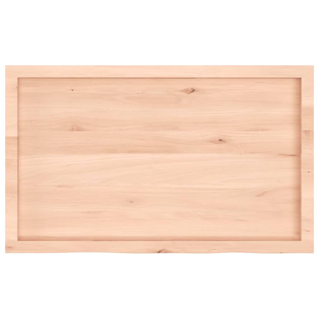Bancada p/ casa de banho 100x60x(2-4)madeira maciça não tratada