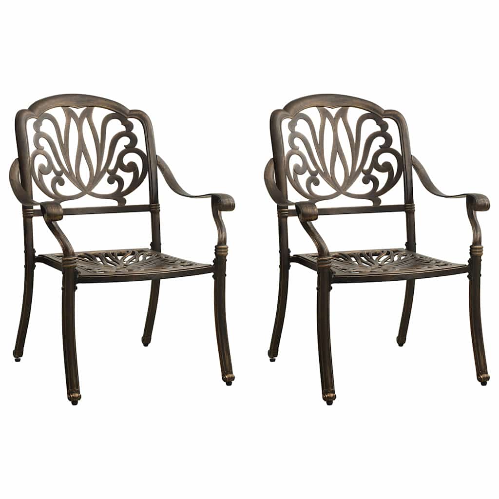 3 Pcs conjunto bistrô alumínio fundido bronze
