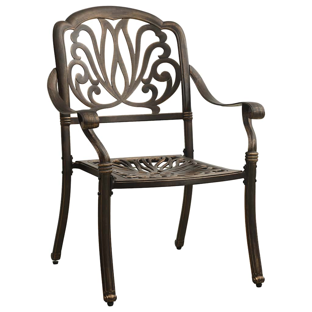 3 Pcs conjunto bistrô alumínio fundido bronze