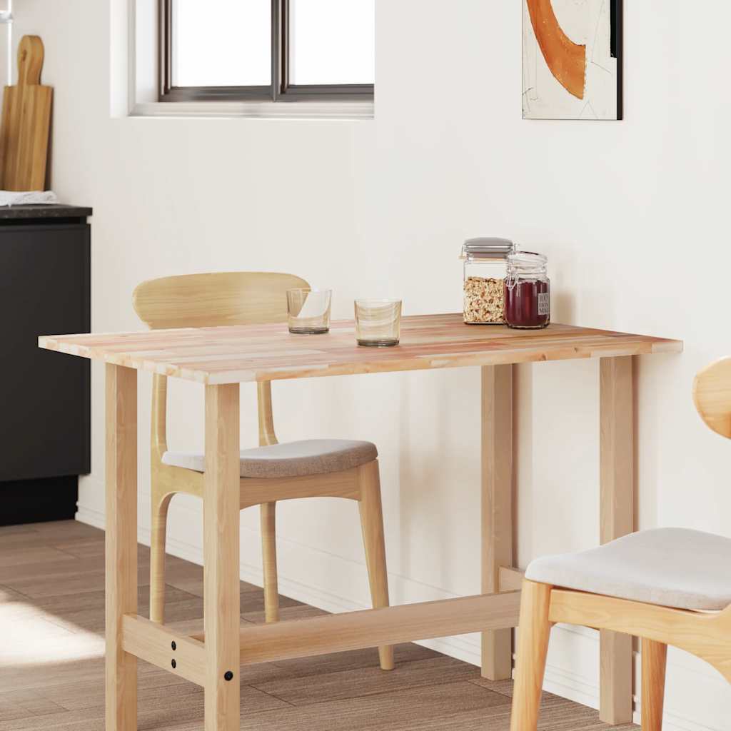 Tampo de mesa retangular 100x70x2 cm madeira de acácia maciça