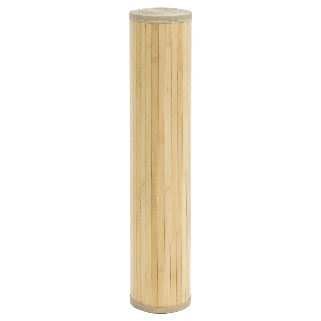 Tapete retangular 100x300 cm bambu cor natural clara