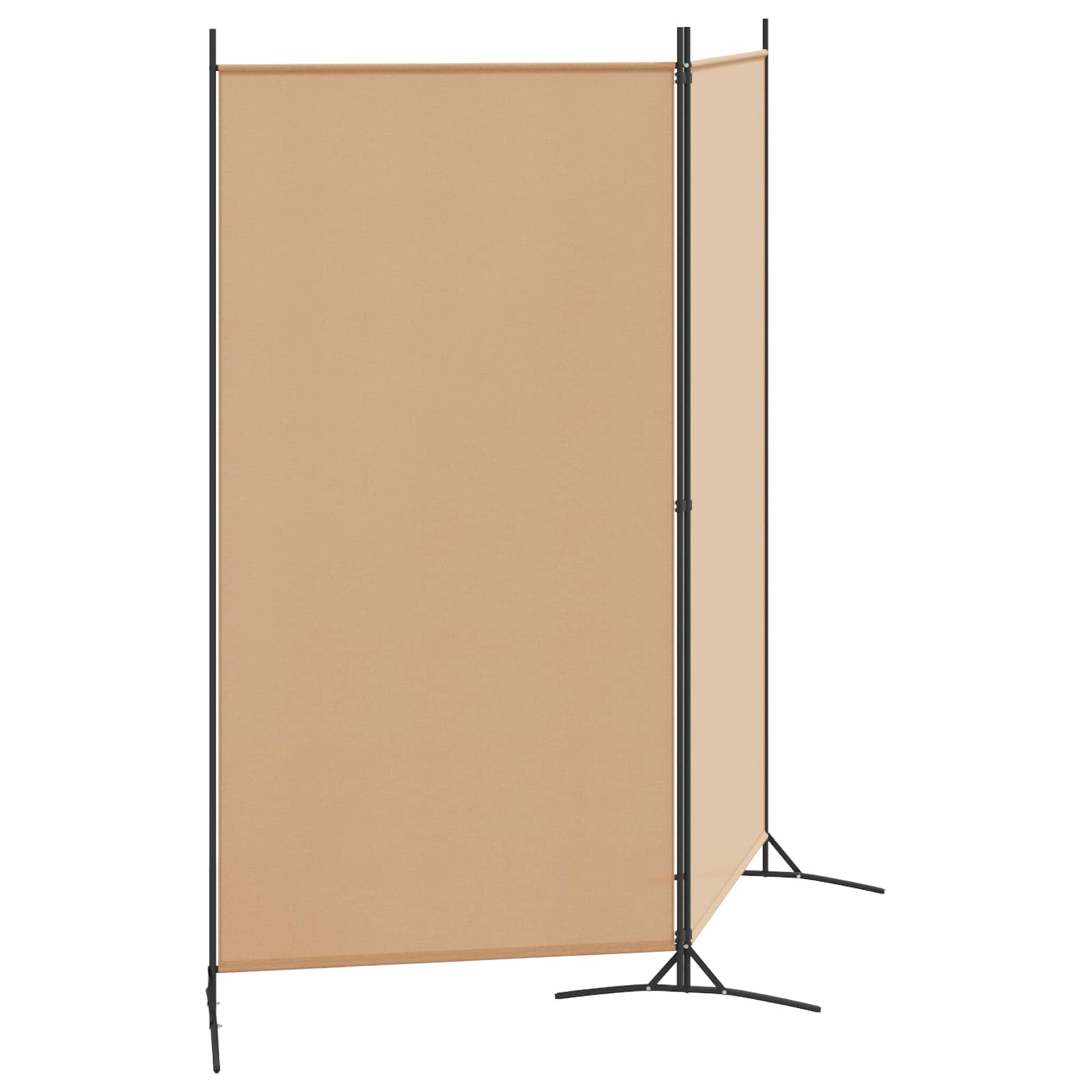 Divisória de quarto de 2 painéis bege 175 x 180 cm tecido