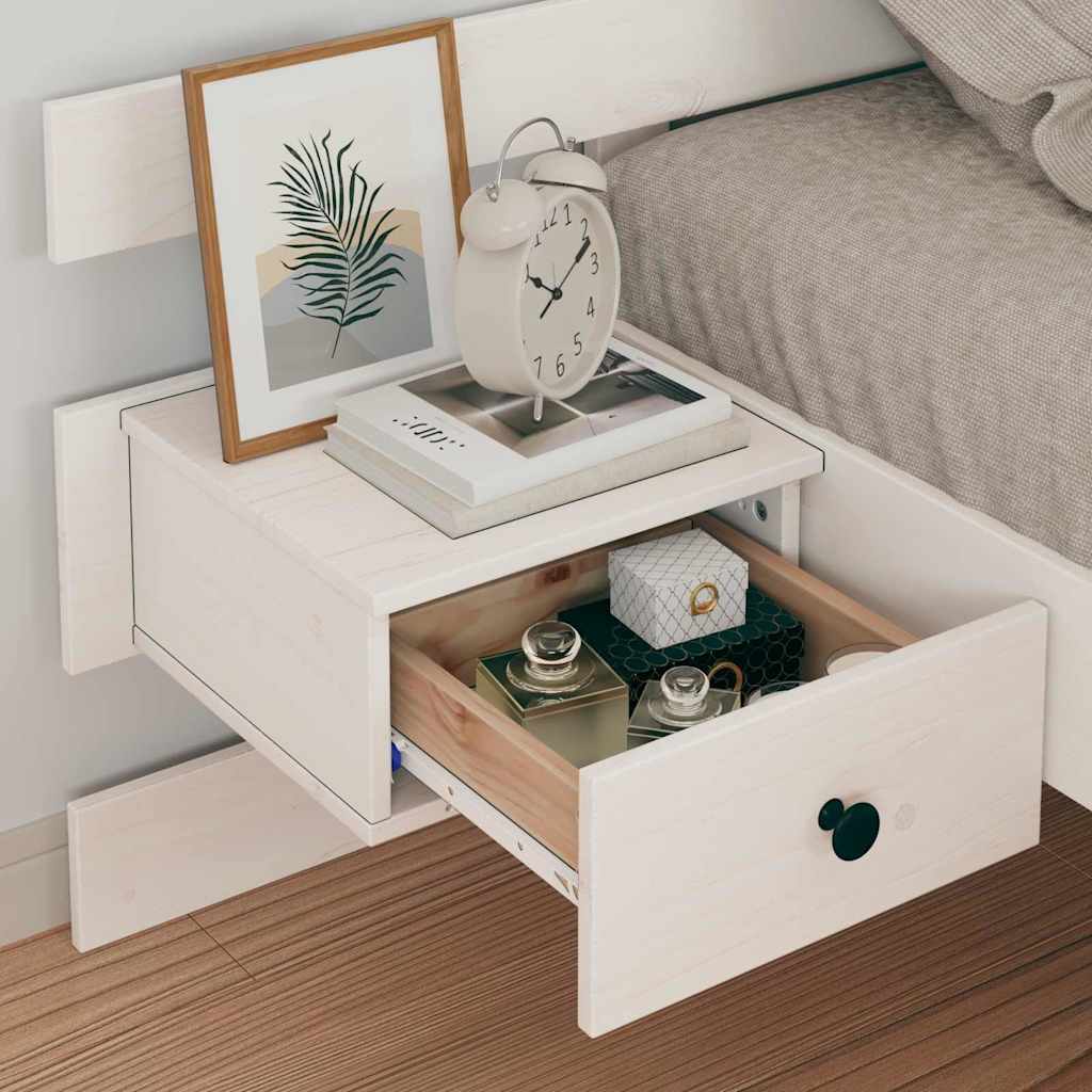Estrutura da cama branco 80 x 200 cm madeira de pinheiro sólida