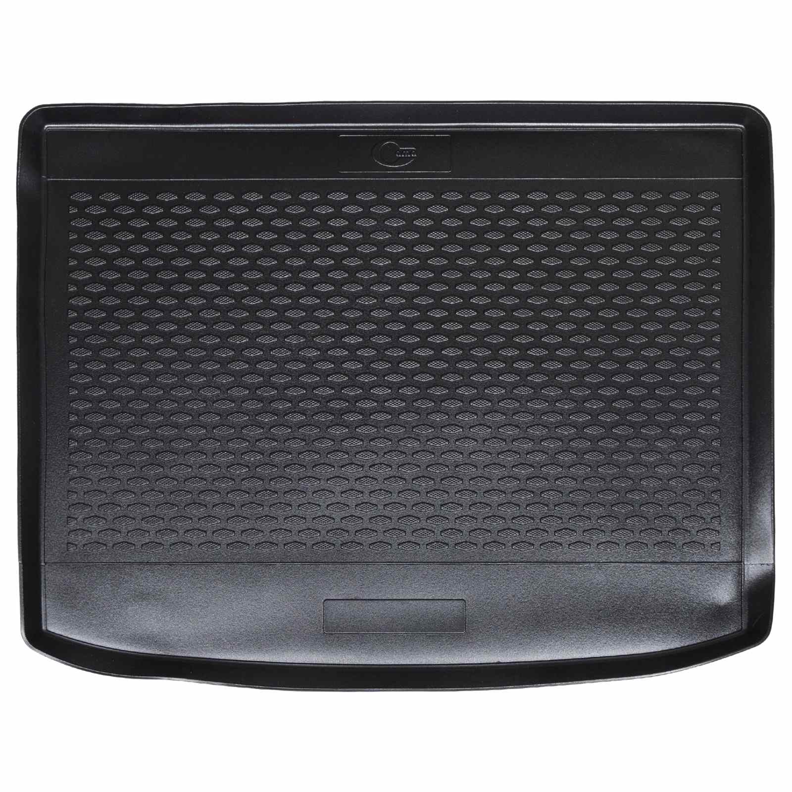 Tapete de porta-malas preto adequado para vw tiguan 2007-2016