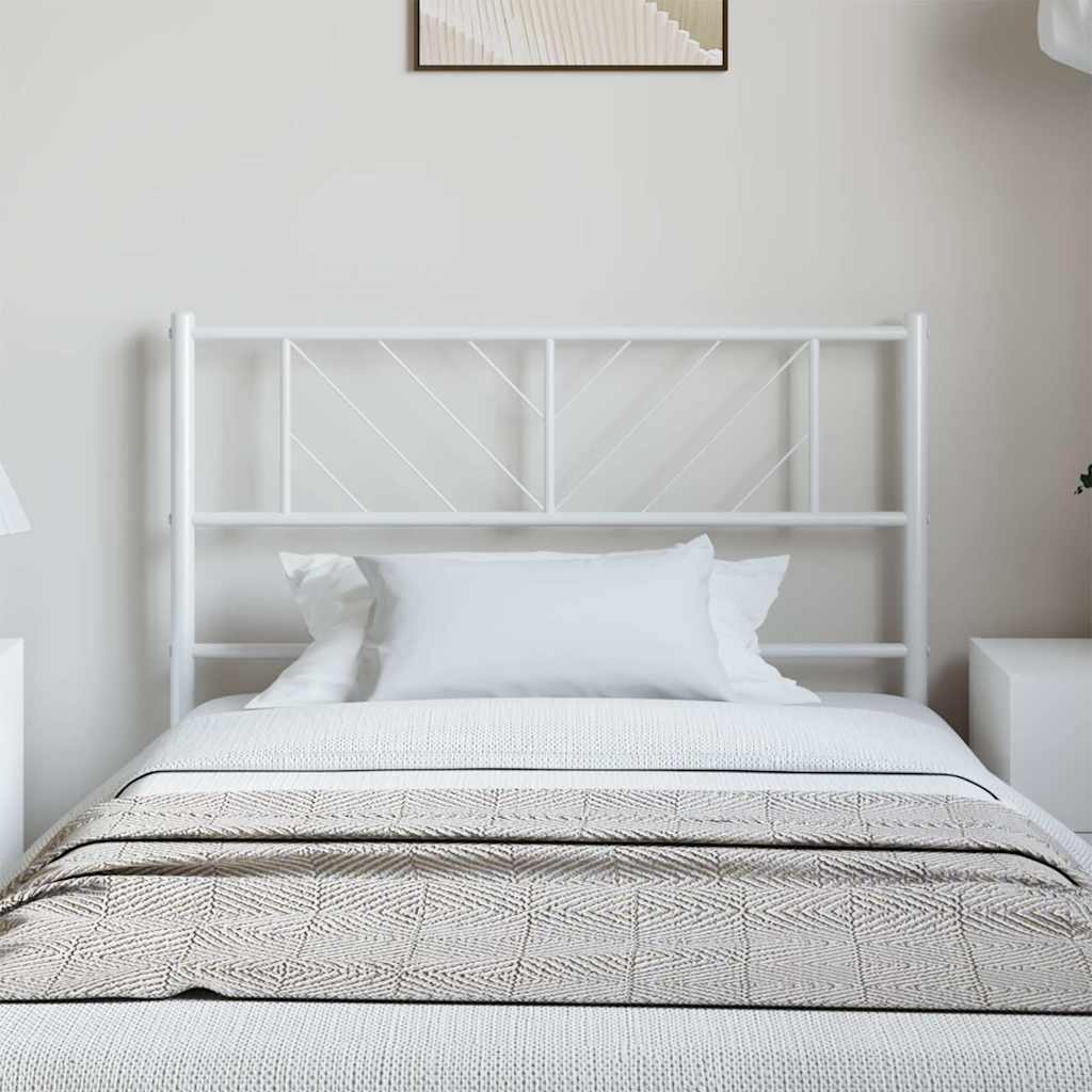 Cabeceira de substituição 100 cm metal branco