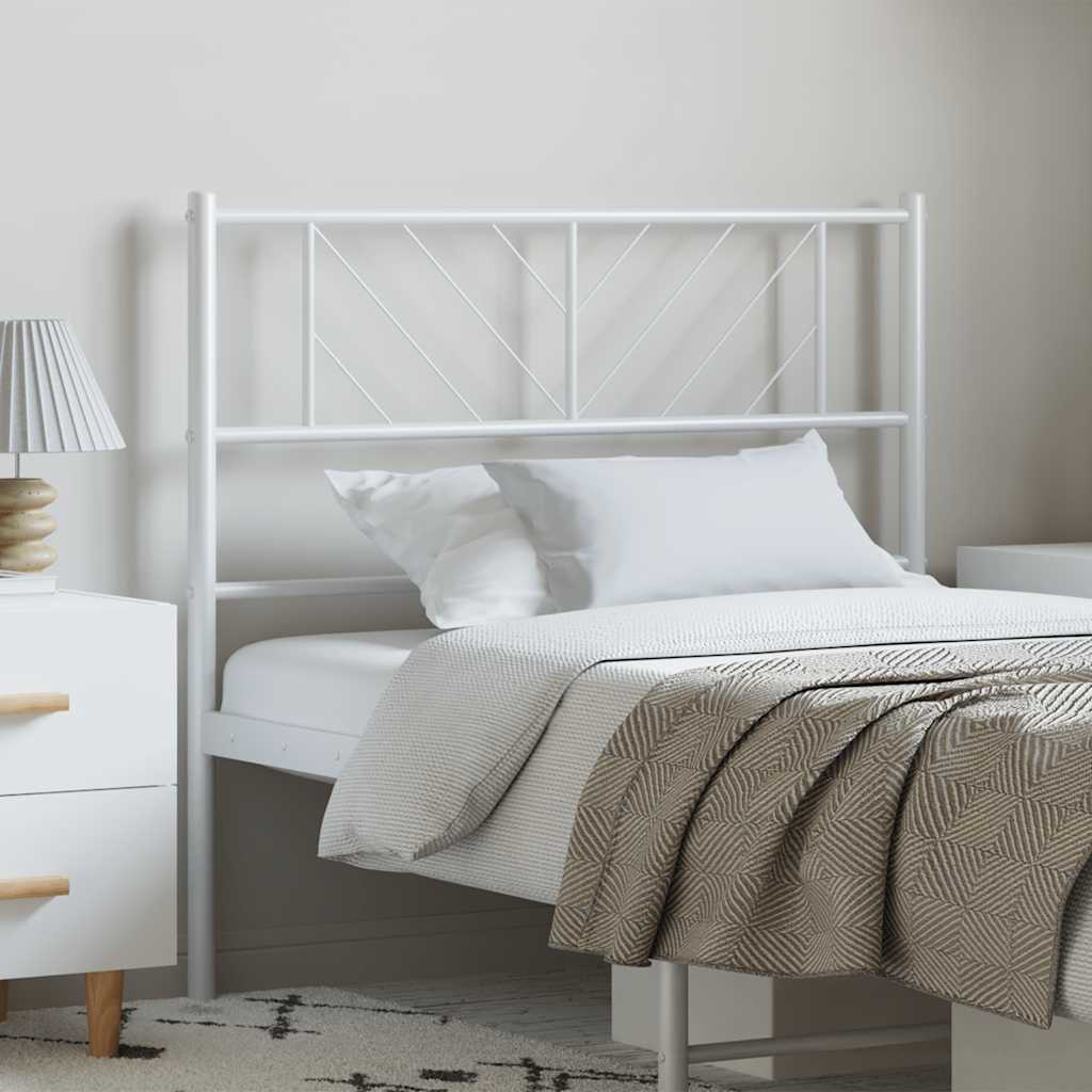 Cabeceira de substituição 100 cm metal branco