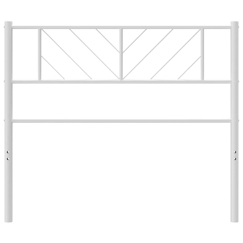 Cabeceira de substituição 100 cm metal branco