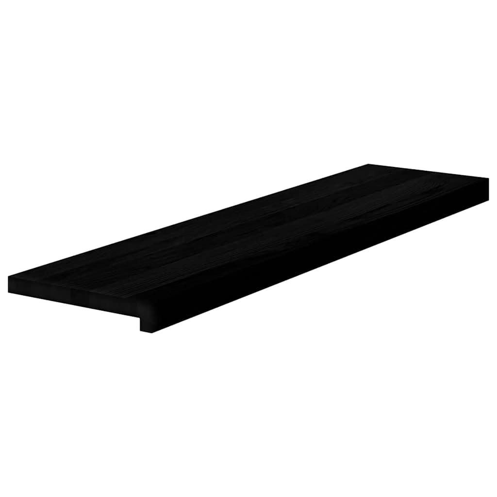 Tapetes de escada 2 pcs 100x25x2 cm carvalho castanho-preto